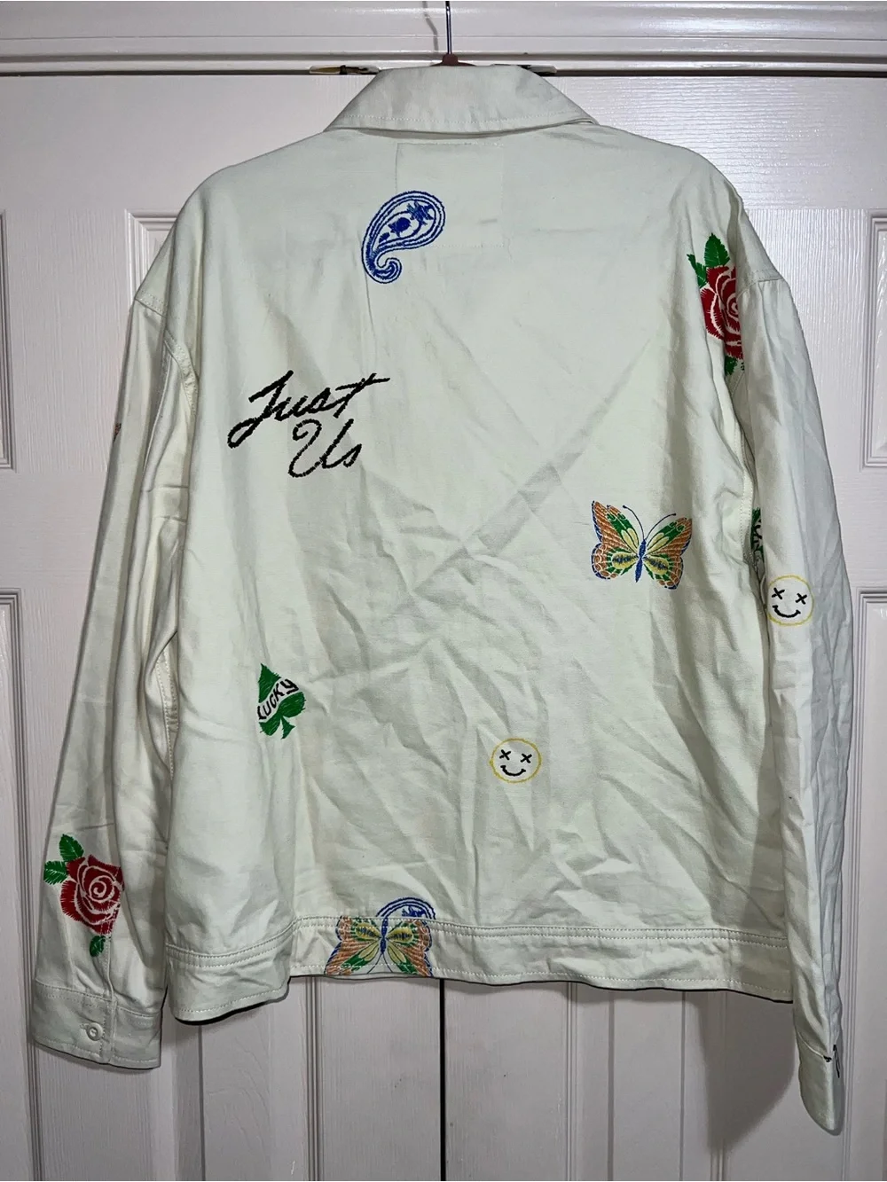 Cream Zip-Front Jacket - Drilling Co